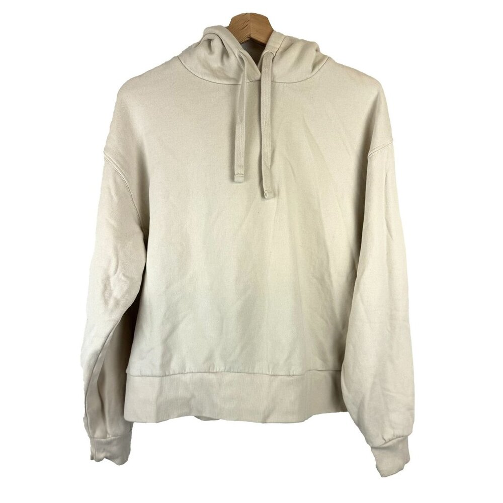 Pull&Bear Cream Basic Hoodie M - image 1